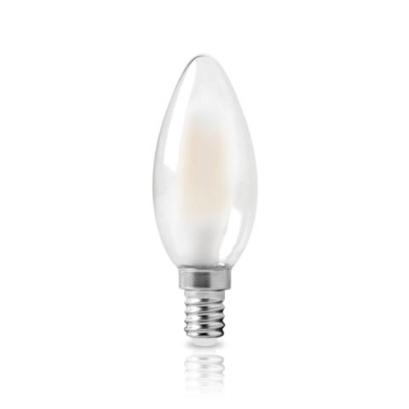 LED FILAMENT C35 ΚΕΡΙ ΜΑΤ 6W-4W E14 4000k 520LM-470LM 360D ΦOSME