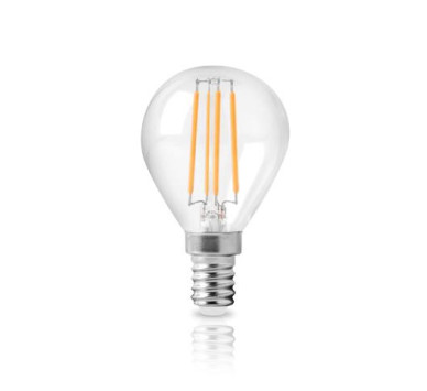 LED FILAMENT G45 ΣΦΑΙΡΙΚΟ ΔΙΑΦΑΝΟ 6W E14 4000k 520LM 360D ΦOSME