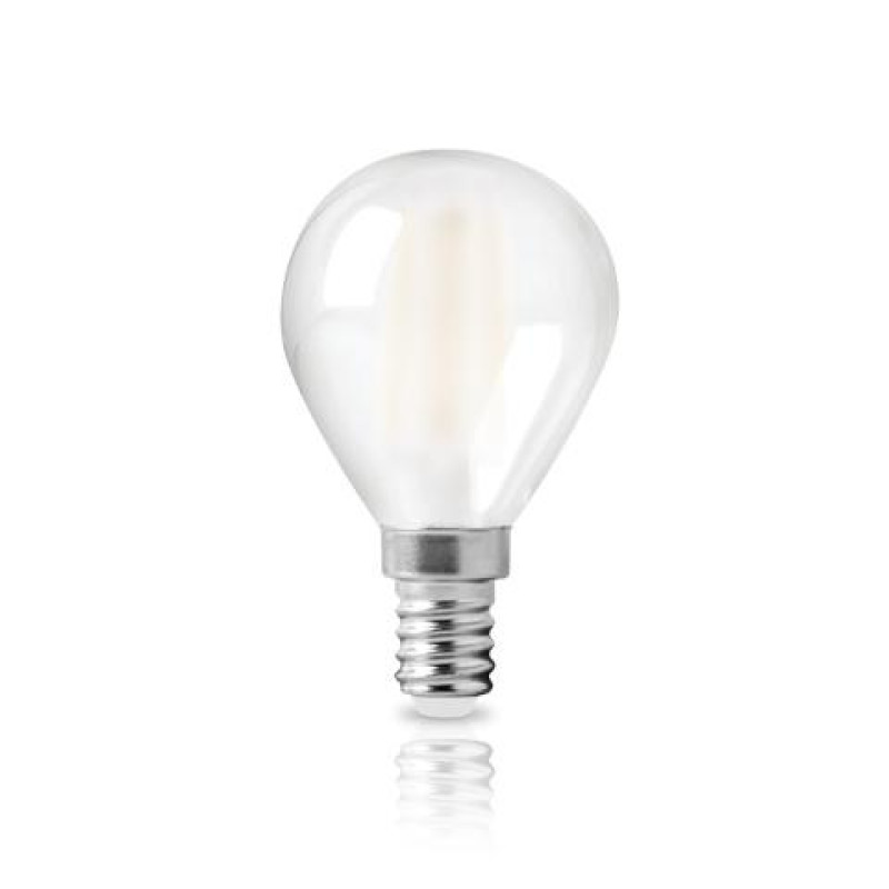 LED FILAMENT G45 ΣΦΑΙΡΙΚΟ ΜΑΤ 6W E14 4000k 520LM 360D ΦOSME