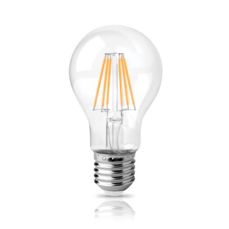 LED FILAMENT A60 ΔΙΑΦΑΝΟ 8.5W Ε27 2800k 1055LM 360D ΦOSME