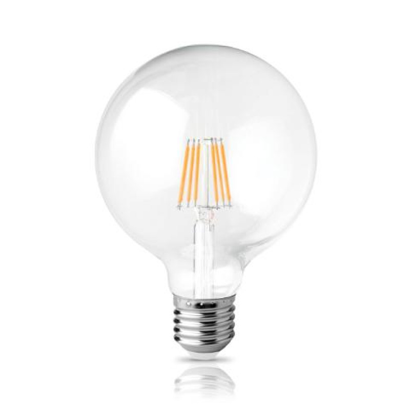 LED FILAMENT G95 ΔΙΑΦΑΝΟ 12W Ε27 4000k 1521LM 360D ΦOSME