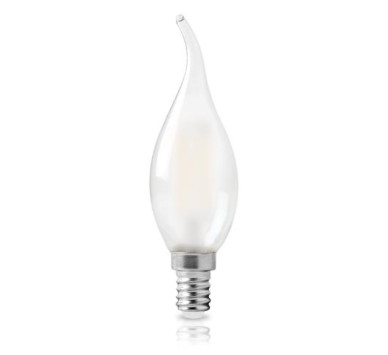 LED FILAMENT DIMABLE C35 TIP ΚΕΡΙ ΜΕ ΜΥΤΗ MAT 6W E14 2800k 490LM 360D ΦOSME
