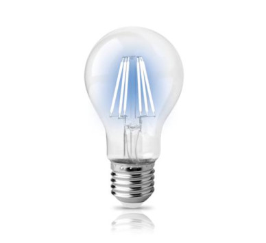 LED FILAMENT A60 ΔΙΑΦΑΝΟ 8W Ε27 ΜΠΛΕ ΦΩΣ 360D ΦOSME