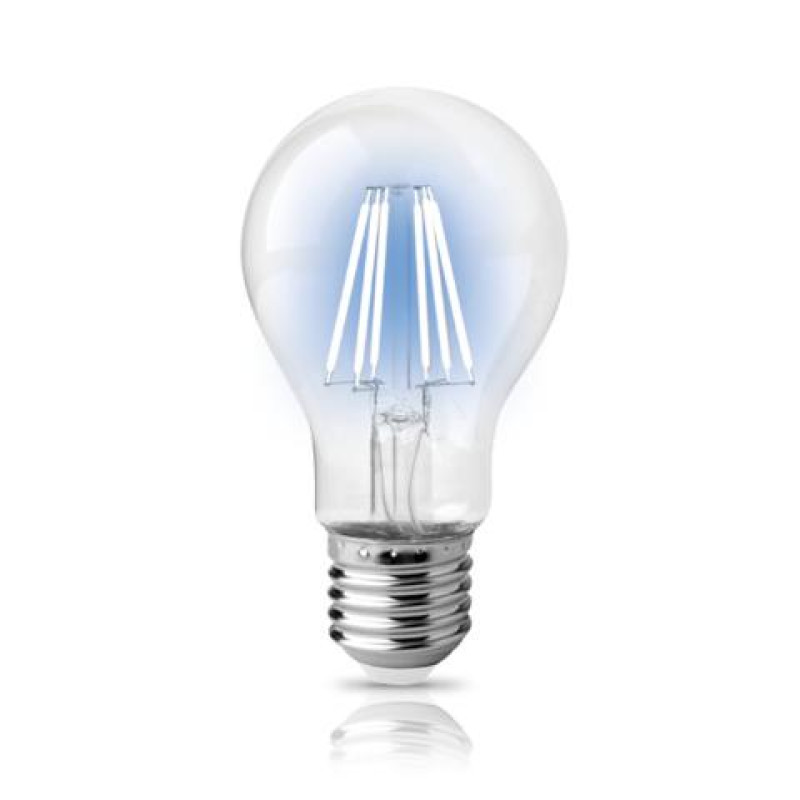 LED FILAMENT A60 ΔΙΑΦΑΝΟ 8W Ε27 ΜΠΛΕ ΦΩΣ 360D ΦOSME
