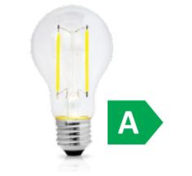 LED FILAMENT A60 ΔΙΑΦΑΝΟ 2.2W E27 3000k 470LM 300D A CLASS ΦOSME