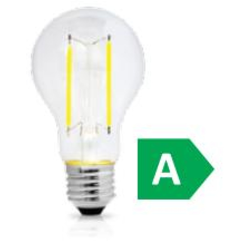 LED FILAMENT A60 ΔΙΑΦΑΝΟ 2.2W E27 3000k 470LM 300D A CLASS ΦOSME