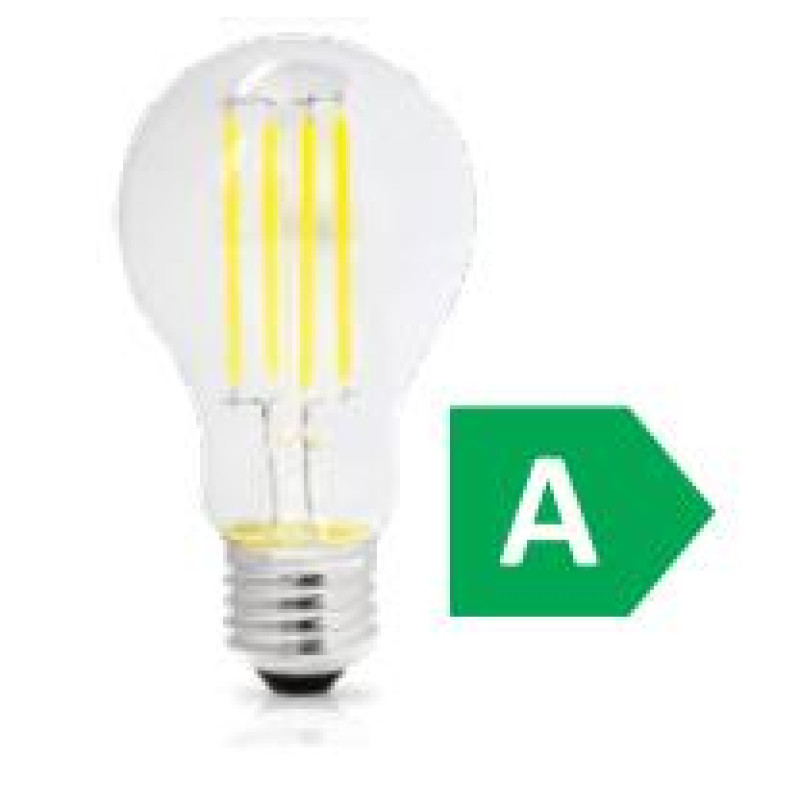 LED FILAMENT A60 ΔΙΑΦΑΝΟ 3.8W E27 3000k 806LM 300D A CLASS ΦOSME