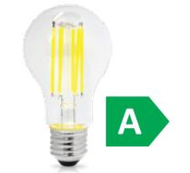 LED FILAMENT A60 ΔΙΑΦΑΝΟ 7.2W E27 3000k 1521LM 300D A CLASS ΦOSME