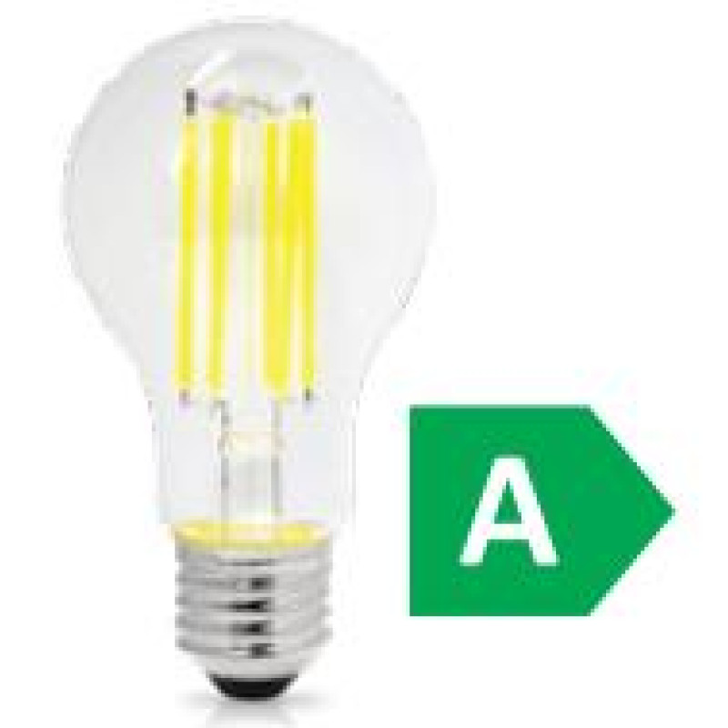 LED FILAMENT A60 ΔΙΑΦΑΝΟ 7.2W E27 3000k 1521LM 300D A CLASS ΦOSME