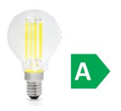 LED FILAMENT G45 ΣΦΑΙΡΙΚΟ ΔΙΑΦΑΝΟ 2.2W E14 3000k 470LM 300D A CLASS ΦOSME