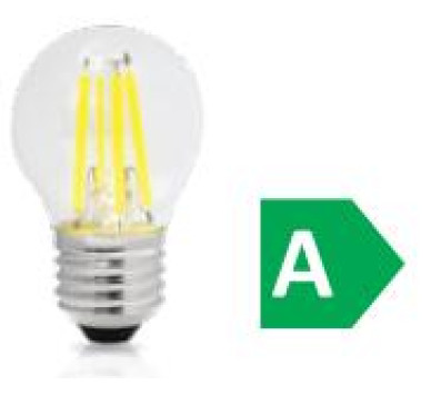 LED FILAMENT G45 ΣΦΑΙΡΙΚΟ ΔΙΑΦΑΝΟ 2.2W E27 3000k 470LM 300D A CLASS ΦOSME
