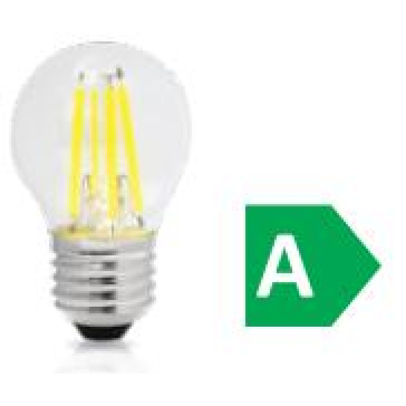 LED FILAMENT G45 ΣΦΑΙΡΙΚΟ ΔΙΑΦΑΝΟ 2.2W E27 3000k 470LM 300D A CLASS ΦOSME