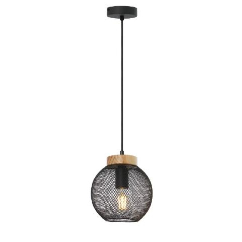 PABLOpendant lamp metal black matt, 1x E27