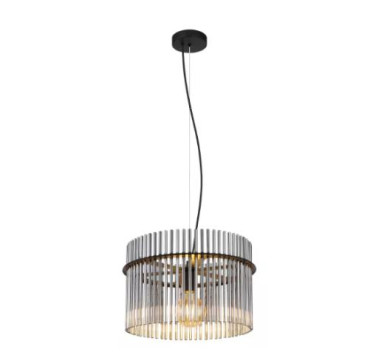GORLEYpendant lamp metal black matt, 1x E27
