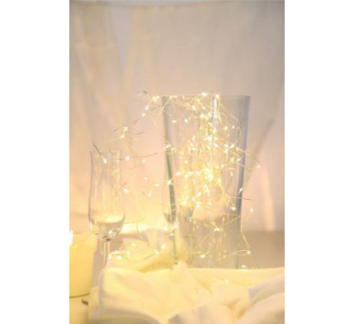 VENUTOLED light chain copper silver metallic, 50x LED