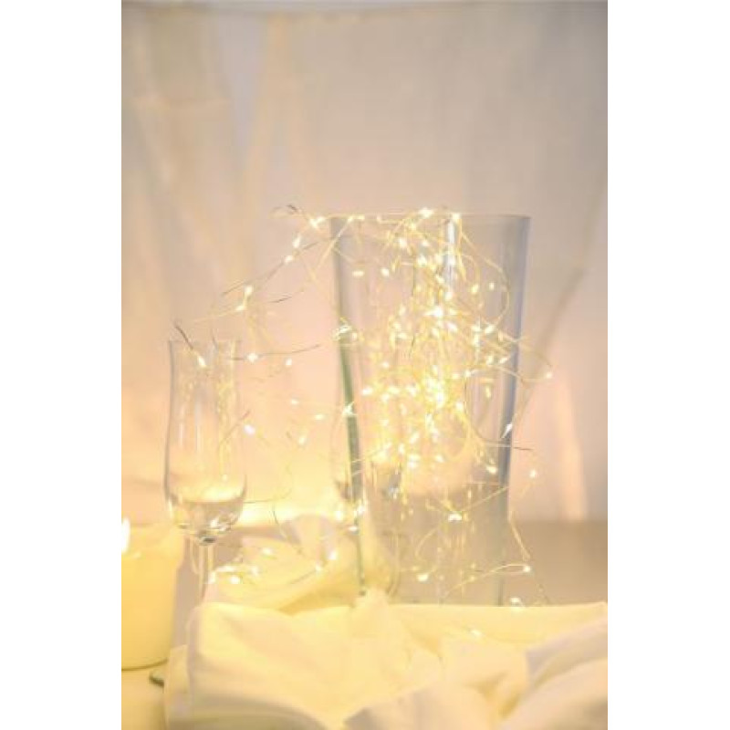 VENUTOLED light chain copper silver metallic, 50x LED