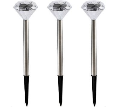ΦΑΝΑΡΙ ΗΛΙΑΚΟ stainless steel, ΠΛΑΣΤΙΚΟ translucent, IP44, inkl. 1 x AAA Ni-Mh 300mAh, D:80, H:340, incl. 1xLED 0,06W 3,2V, wei?