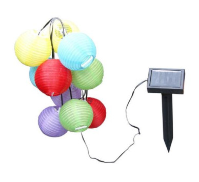 SOLARSolar light plastic colorful, 10x LED