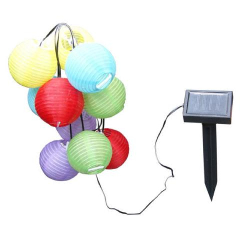 SOLARSolar light plastic colorful, 10x LED