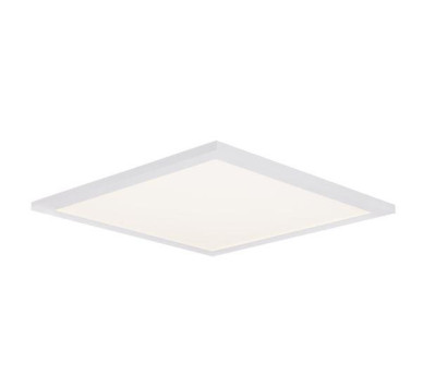 Ceiling Light aluminium white, acrylic opal white, suitable for dimming, Remote control, Color fixing, LxWxH:450x450x53, incl. 1