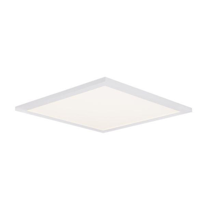 Ceiling Light aluminium white, acrylic opal white, suitable for dimming, Remote control, Color fixing, LxWxH:450x450x53, incl. 1