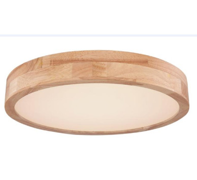 RAINERceiling light metal wood look, LED