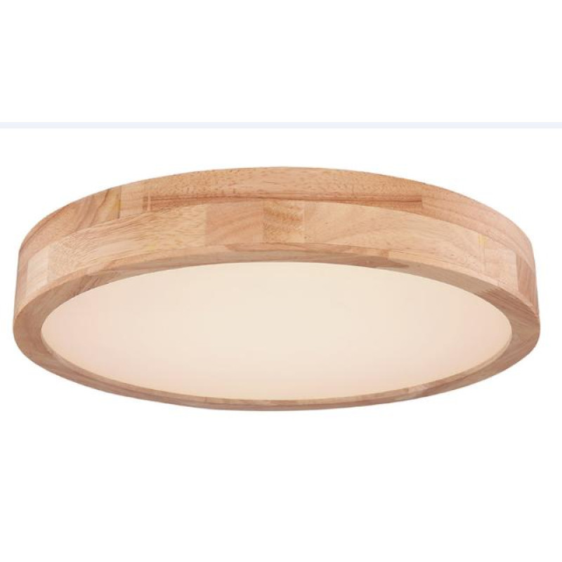 RAINERceiling light metal wood look, LED