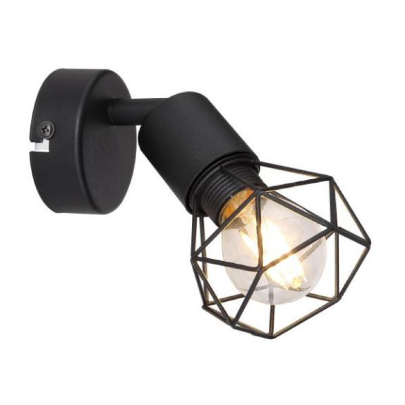 XARA Ispotlights metal black, 1x E14