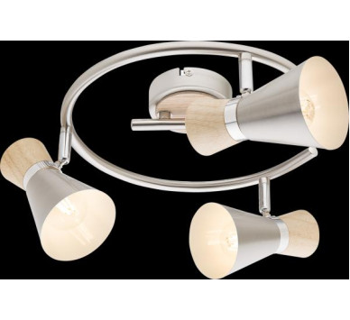 MAREIspotlights wood natural color, 3x E14