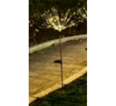 ΗΛΙΑΚΟ 90LED ΠΥΡΟΤΕΧΝΗΜΑ 60cm ΚΑΡΦΙ ΘΕΡΜΟ ΛΕΥΚΟ 8 ΠΡΟΓΡΑΜΜΑΤΑ
