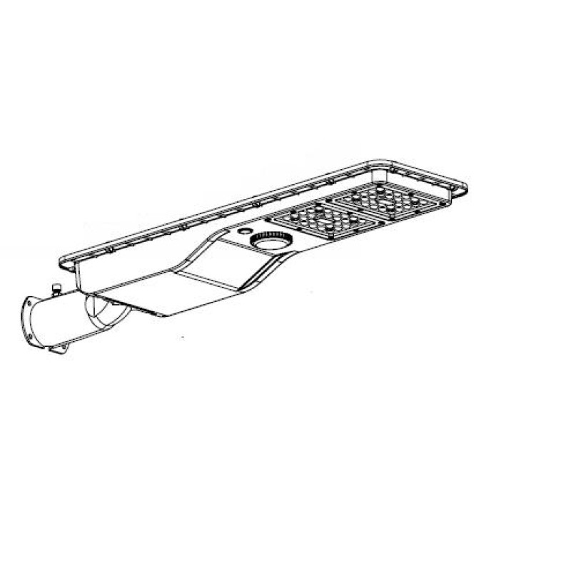 ΦΩΤΙΣΤΙΚΟ ΔΡΟΜΟΥ LED ΗΛΙΑΚΟ 120W 6500k ΜΑΥΡΟ