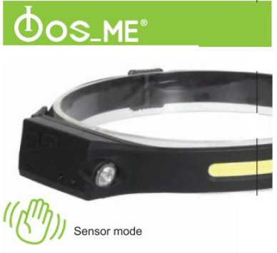 ΦΑΚΟΣ LED ΚΕΦΑΛΗΣ ΜΕ SENSOR ΕΠΑΝΑΦΟΡΤΙΖΟΜΕΝΟΣ