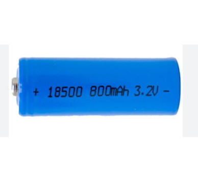 18500 LiFePO4 RECHARGABLE 3.2v 800mAh