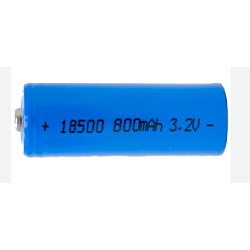 18500 LiFePO4 RECHARGABLE 3.2v 800mAh