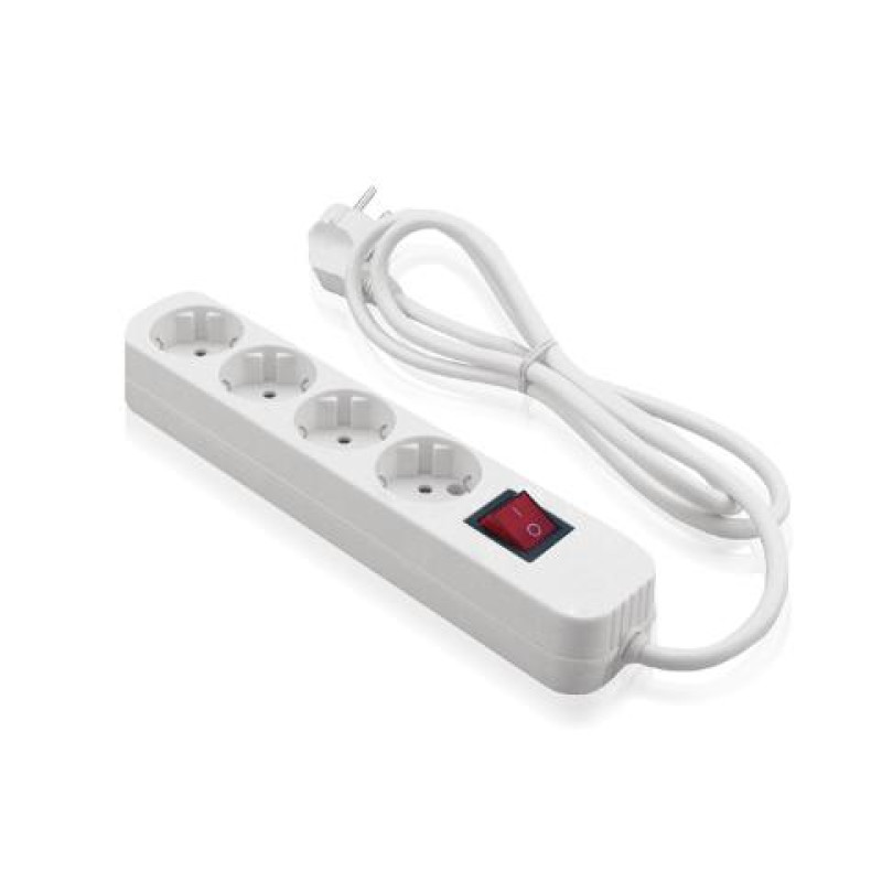 ΠΟΛΥΠΡΙΖΟ 4 ΘΕΣΕΩΝ ΜΕ ΔΙΑΚΟΠΤΗ 3Χ1.5mm 1.5Μ ΑΣΦΑΛΕΙΑΣ