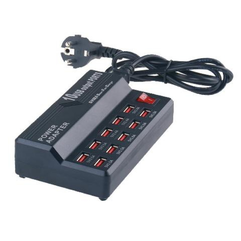 ΠΟΛΥΠΡΙΖΟ 10 USB 5V/12A 60W AC100-240V
