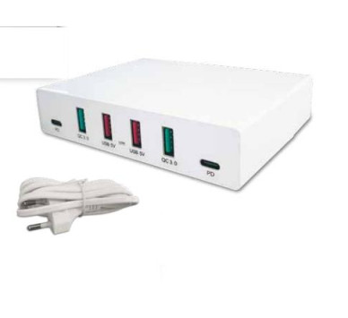 ΠΟΛΥΠΡΙΖΟ 4 fast + 2 USB 5V/12A 72W AC100-240V