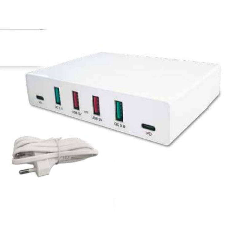ΠΟΛΥΠΡΙΖΟ 4 fast + 2 USB 5V/12A 72W AC100-240V