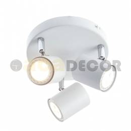 Φωτιστικό Σποτ Orfeas Μαύρο/Λευκό (3άρι)