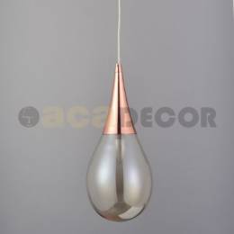 Κρεμαστό Μονόφωτο Tear Pink Gold