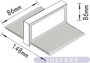 Απλίκα Oρθογώνια 1x40W Γκρι