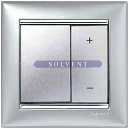 Διακόπτης Valena Ρυθμιστής Πατητός-Dimmer Αλουμίνιο-Ασημί Metallic