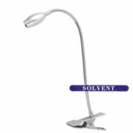 Φωτιστικό Γραφείου Led Νίκελ Με Mανταλάκι 3W Cool Λευκό 4000 Κ