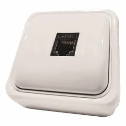 Πρίζα RJ45 Data Λευκό